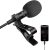 Micrófono profesional para iPhone Lavalier Solapa Omnidireccional Condensador Mic Teléfono Grabación de audio y video Fácil clip Lavalier Mic para YouTube Entrevista Tiktok para iPhone/iPad/iPod (certificado MFi)