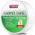 YYXLIFE Cinta adhesiva de doble cara para alfombras de área Adhesivo para alfombras Removible Multiusos Cinta adhesiva para alfombras para pisos de madera, Alfombras para exteriores, Alfombras Cinta adhesiva resistente, 2 pulgadas x 10 yardas, Blanco
