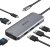 Estación de acoplamiento Adaptador USB C a HDMI dual, concentrador USB C, monitores HDMI duales para Windows, adaptador USB C con HDMI dual, 3 puertos USB, compatible con PD para Dell XPS 13/15, Lenovo Yoga, etc.