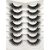 Pooplunch Pestañas postizas Ojo de gato Faux Mink Lashes Pack Fluffy Short Wispy Natural Fake Lashes 7 pares Multipack