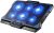 Almohadilla de refrigeración para portátil, refrigerador para portátil con 6 ventiladores LED silenciosos para soporte de ventilador de refrigeración para portátil de 15,6 a 17 pulgadas, almohadilla de refrigeración portátil ultradelgada alimentada por USB para juegos, función de velocidad del ventilador de control de interruptor