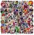 Teens Hero Stickers [100pcs] Impermeable para Calcomanía, Laptop Hydro Flask Botella de Agua Coche Taza Computadora Guitarra Monopatín Equipaje Bicicleta Parachoques, Regalo para niños/adolescentes