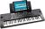 RockJam (RJ549) Piano de teclado eléctrico portátil de 49 teclas con fuente de alimentación, atril para partituras y aplicación Simply Piano