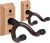 Soporte de pared para guitarra, 2 unidades, colgador de guitarra giratorio, colgador de pared de guitarra de madera maciza con tornillos, gancho de montaje de guitarra en forma de V para guitarra eléctrica acústica, bajo, soporte de guitarra para mandolina, banjo