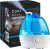 Humidificador de vapor frío AquaOasis™ {tanque de agua de 2,2 l} Humidificadores ultrasónicos silenciosos para dormitorios y habitaciones grandes – Boquilla de rotación ajustable de -360°, apagado automático, humidificadores para bebés, guarderías y toda la casa