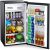 Refrigerador compacto Mini refrigerador de 3.3 pies cúbicos con congelador, puerta única, bajo nivel de ruido, estantes de vidrio extraíbles, refrigerador compacto para dormitorio, oficina, garaje, estudio, dormitorio con 3 configuraciones de temperatura