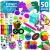 (50 piezas) Fidget Poppers Popit Toy Pack Push Pop Bubble Popping Set It Mini Poppet Figit Package Figetget Spinners, Infinity Cube Bolas de alivio del estrés con juguetes sensoriales para autistas ADHD Niños Niñas