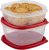 Rubbermaid Easy Find Lids Contenedor de almacenamiento de Food & Beverages, juego de 4 piezas, rojo (1787251)