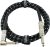 Cable de instrumento de audio GLS – Cable de amplificador para bajo y guitarra eléctrica – Cable de instrumento de ángulo recto a derecho de 1/4 pulgadas – Tweed trenzado negro/gris, 6 pies