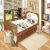 Set de Edredón 6 pzas para Cama Cuna Corral HIPPO BEIGE