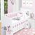 Set de Edredón 6 pzas para Cama Cuna Corral HIPPO FLORES