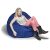 Jaxx Bean Bags Capullo Junior Niños Puf, 4 Pies, Arándano Mi