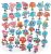 39 Pcs El Increíble Mundo De Gumball De Vidrio Templado Pega