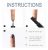 Silpecwee 6pcs Nail Art Magnetic Pen Set 3d Cat Eye Design D