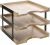 Mygift 3-tier Vintage Beige De Madera Y Metal Bandeja De Doc