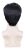 Peluca Corta Recta Natural Pelo Sintético Negro