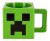 Taza Cuadrados Plásticos Jinx Minecraft Creeper Cara, Verde,