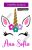 Vinil Decorativo Unicornio Con Nombre Personalizado