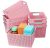 8pack Almacenamiento Cesta De Plástico Rosa, Cestas De Escri