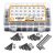 Vigrue 1225 Tornillos Piezas M2 M3 M4 M5 De Cabeza Plana De