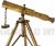 Clásico Mesa Decorativa De Latón Telescopio Con Trípode Marí