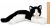 Bearington Domino Rellena Felpa Animal Blanco Y Negro Gato D