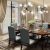 Candelabro De 8 Luces, Luces Colgantes De Metal Negro Con Ca