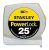 Stanley 33-425 25 Pies Por 1 Pulgada De Cinta De Medición, P