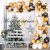 Whaline Del Arco Del Globo Y Garland Kit, 120pcs Negro, Blan