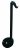 Otamatone Deluxe De Maywa Denki (negro)