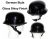 Alemán Novedad Negro Brillante Motocicleta Medio Casco Del C