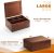 Madera Stash Caja Grande Con Bandeja Rodante – Hecho A Mano