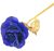 Rosa Artificial Golden Rose 24k De 25.5cm, Azul