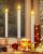 Window Candles, Ronxs Led Taper Candles With Timer, Flickeri