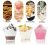 50pcs Mini Cuadrados De Plástico Postre, Copas De Plástico T