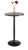 Winsome Obsidiana Bar De Mesa Redonda Negro Negro Mdf Con La