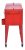 Hielera Carrito Roja Jardin Patio 80 Qt