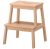 Bekvam Hogar Interior Solidwood Paso Taburete, Beige