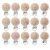 15pcs / Madera Bebé Chupete Clip Personalizados Liga Acorta