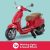 Kid Trax Vespa Scooter Eléctrico Para Niños Pequeños, 3-5 Añ