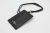 Coach Id Lanyard Badge Holder En Crossgrain Cuero (negro/oro