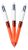 Bic Bolígrafo Con Agarre De 4 Colores, Barril Naranja, Punta