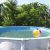 Waterwarden Red Redonda De 24 Pies, Azul Sistema De Bricol
