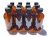 4 Oz Botellas De Vidrio Ámbar Boston Redondas Con Tapa Acana