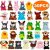 Paquete 30 Mini Peluches Juguetes Set, Aitbay Pequeño Linda