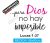 Vinil Decorativo Frase Bíblico Dios Imposible Lucas