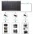 Lensun Innovative 110w 12v Foldable Solar Panel Suitcase Bui