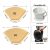 # 4 Cono Filtro De Café De Papel Desechable Para Verter Sobr