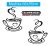 Vinil Decorativo Taza De Cafe 29x34cm