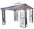 Jardín Winds Hoja Gazebo Cubierta Superior De Toldo De Repue